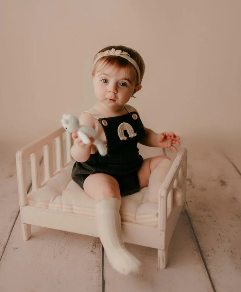 Charcoal Rainbow Romper