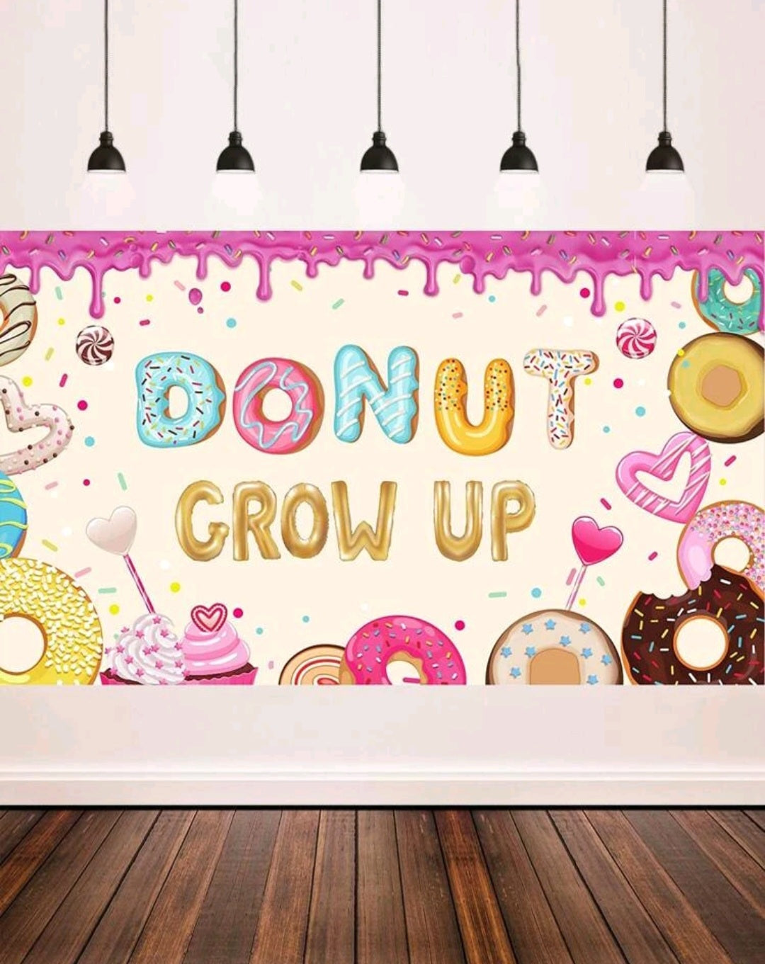 Donut Grow Up Banner (Doughnut)