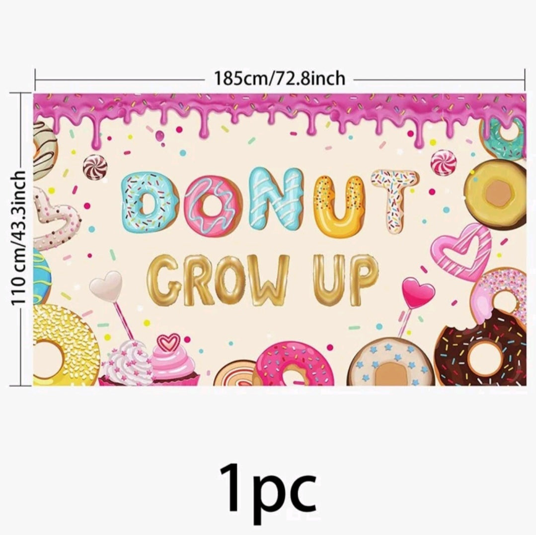 Donut Grow Up Banner (Doughnut) 500041