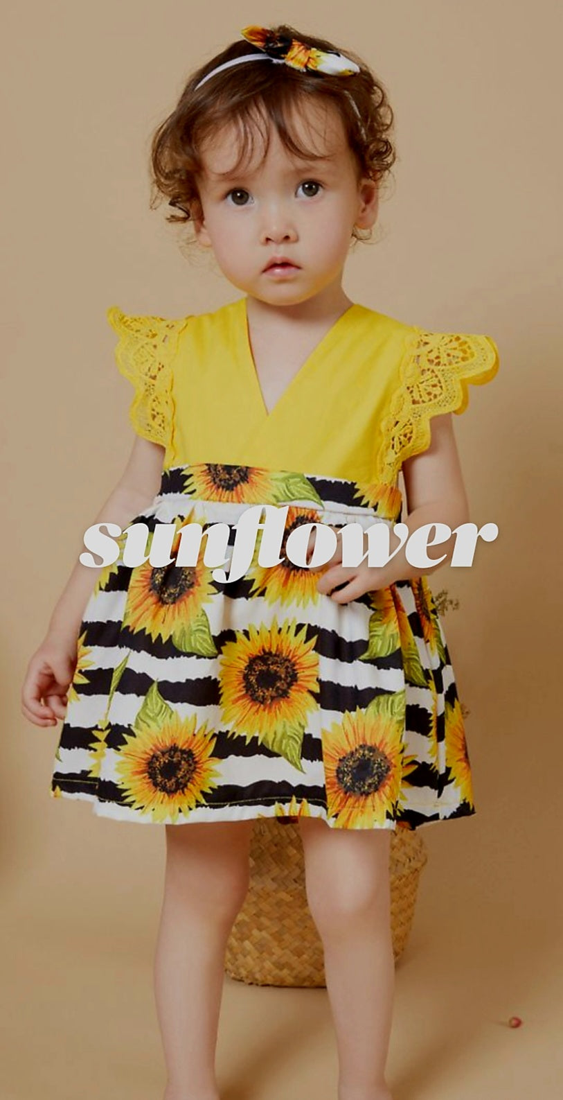 Sunflower Romper Dress