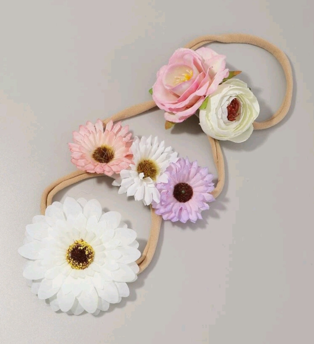 3PSC Floral Headbands