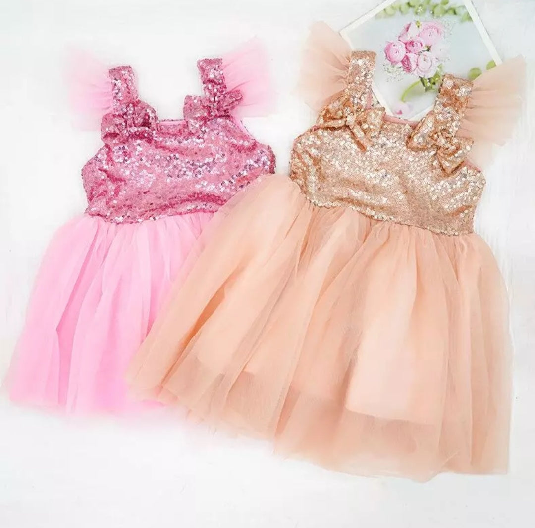 Rose Gold Sequins Special Occasions Dress