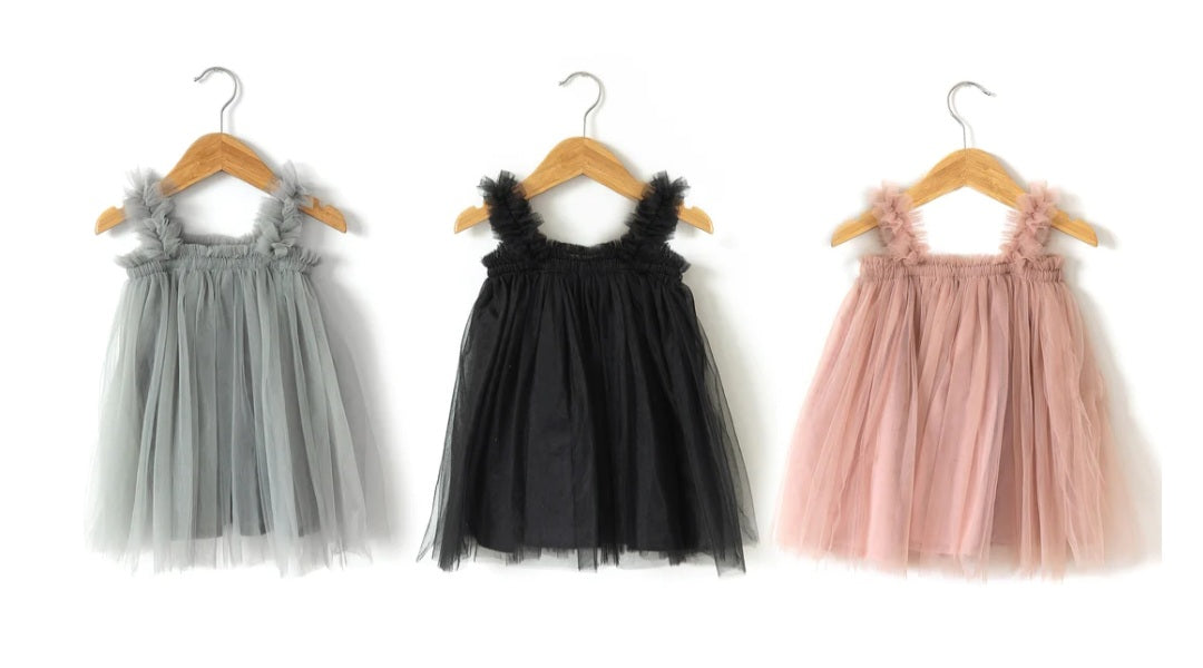 Gray Tulle Dress