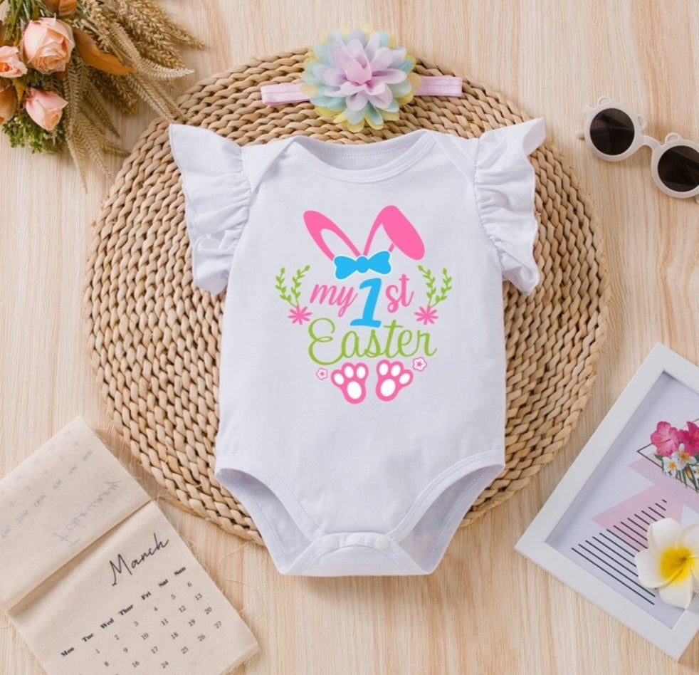 My First Easter Romper, Tutu and Headband