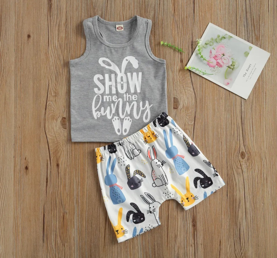 Show Me The Bunny Vest and Shorts