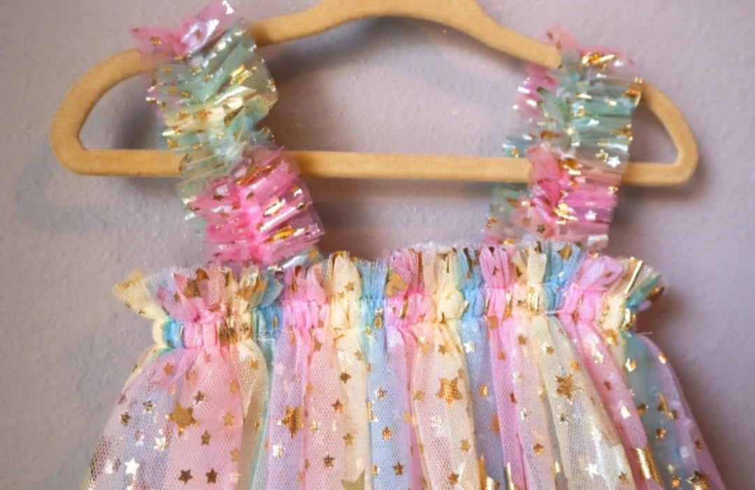 Rainbows and Stars Tulle Dress 1000415
