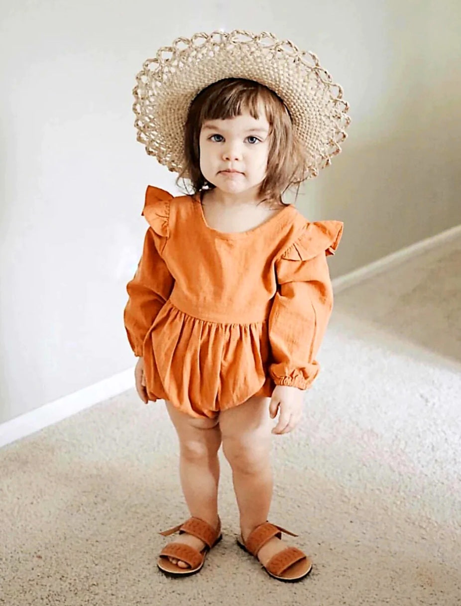 Pumpkin Spice Balloon Romper