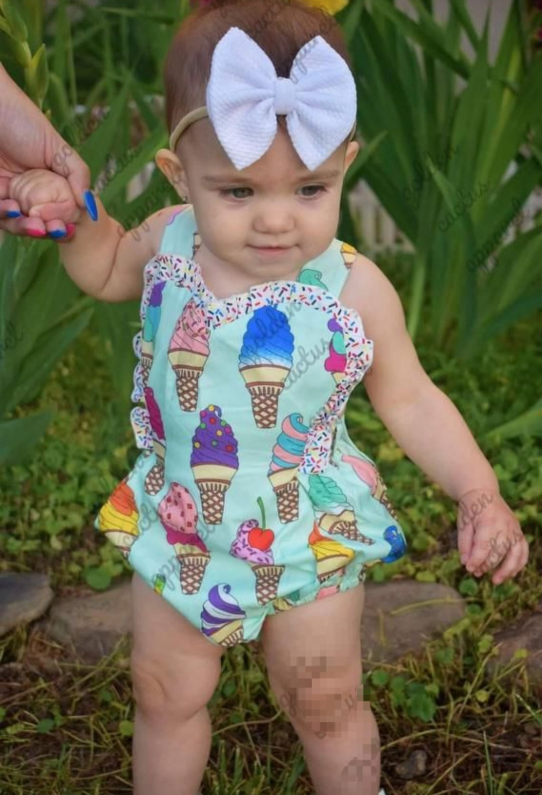 Ice-Cream Romper (Also Available in Dress for Older Girls)