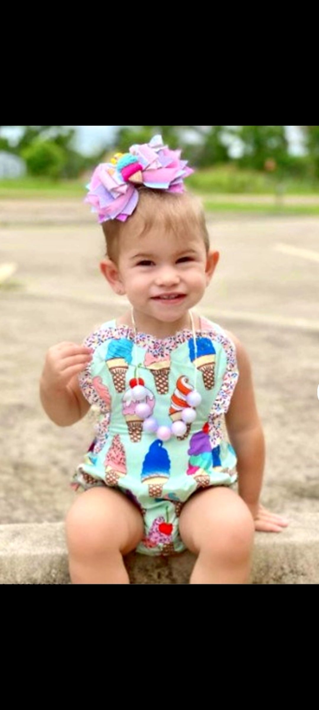 Ice-Cream Romper (Also Available in Dress for Older Girls)