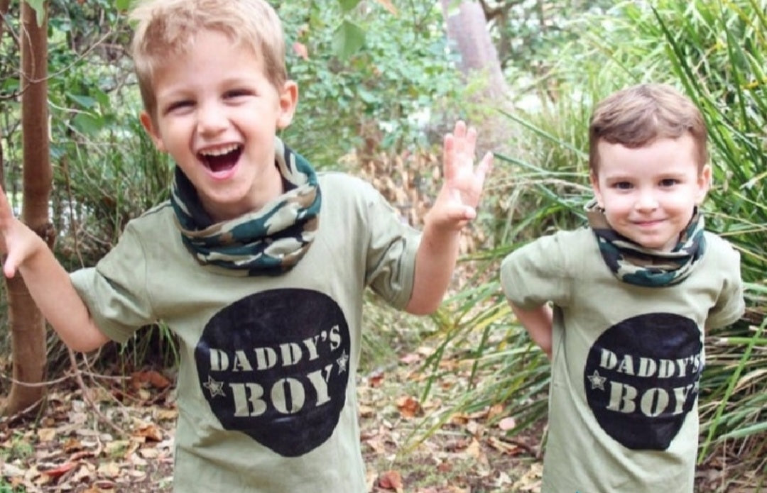 Daddy's Boy T-shirt and Camo Pants 200040