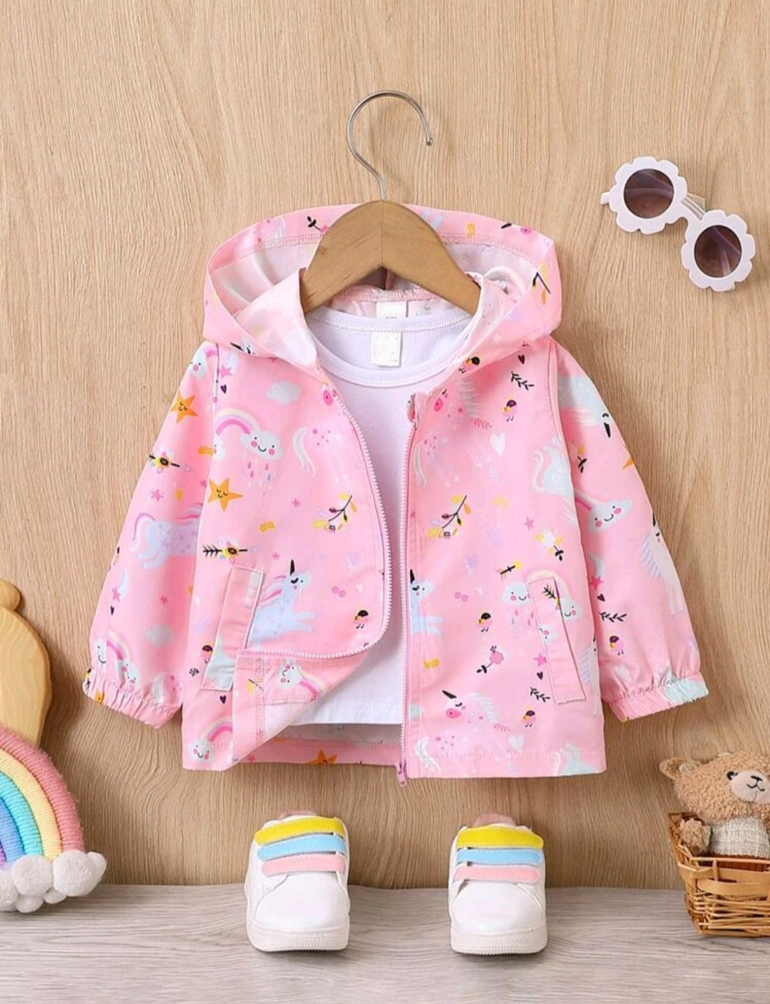 Unicorn Windbreaker (No Lining Pink) 1001109