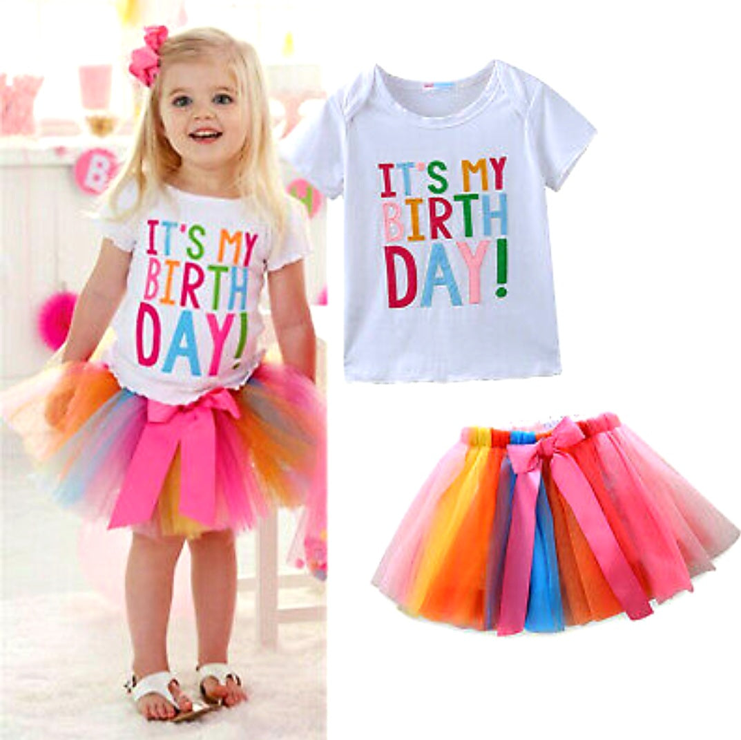 It's My Birthday Romper with Tutu