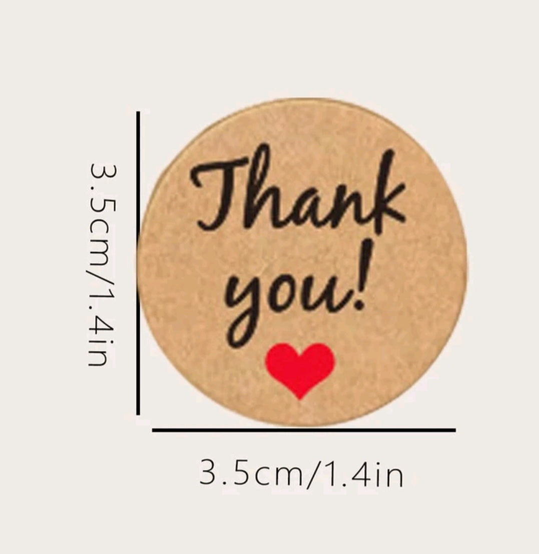 Thank you stickers