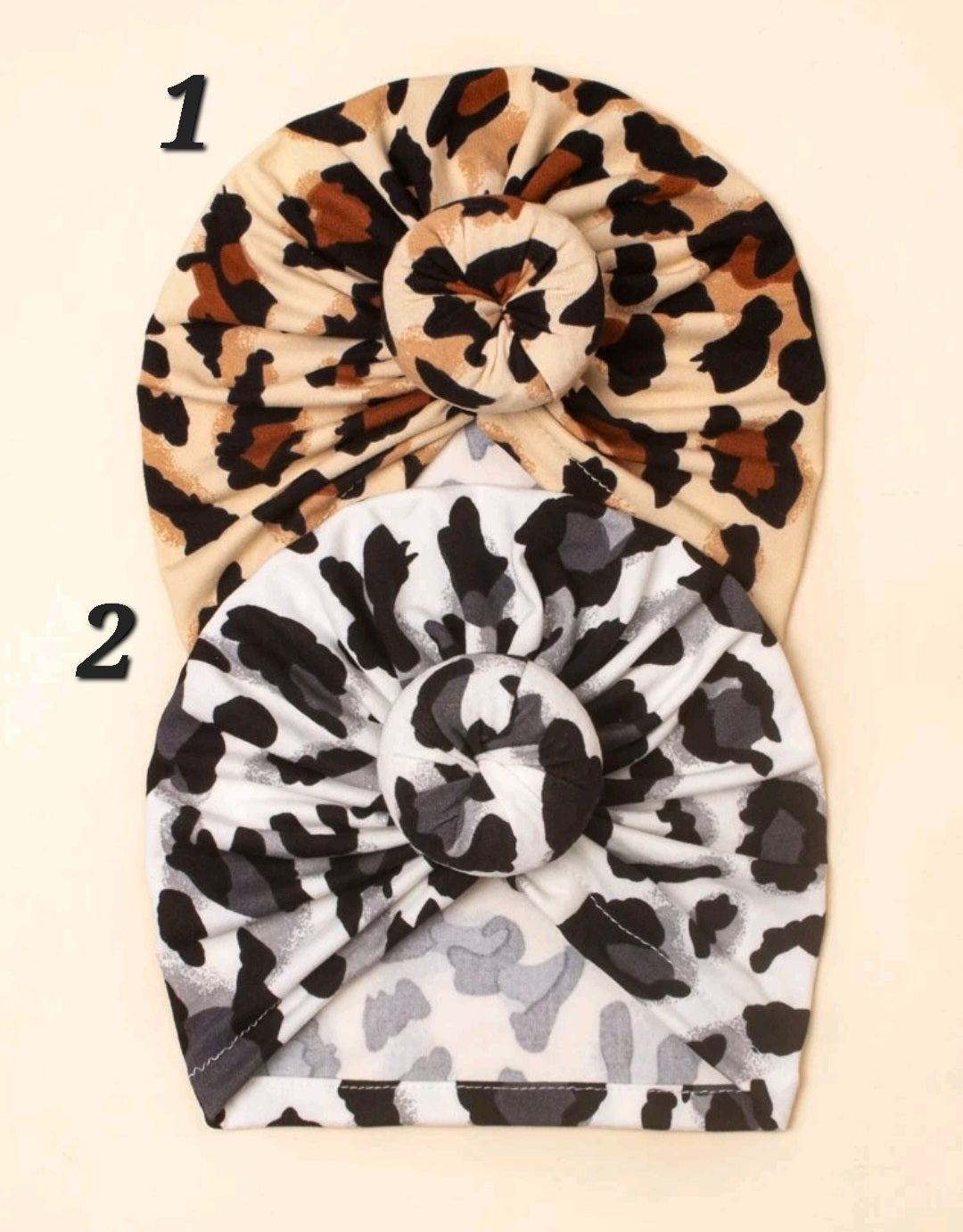 Animal Print Donut Turbans