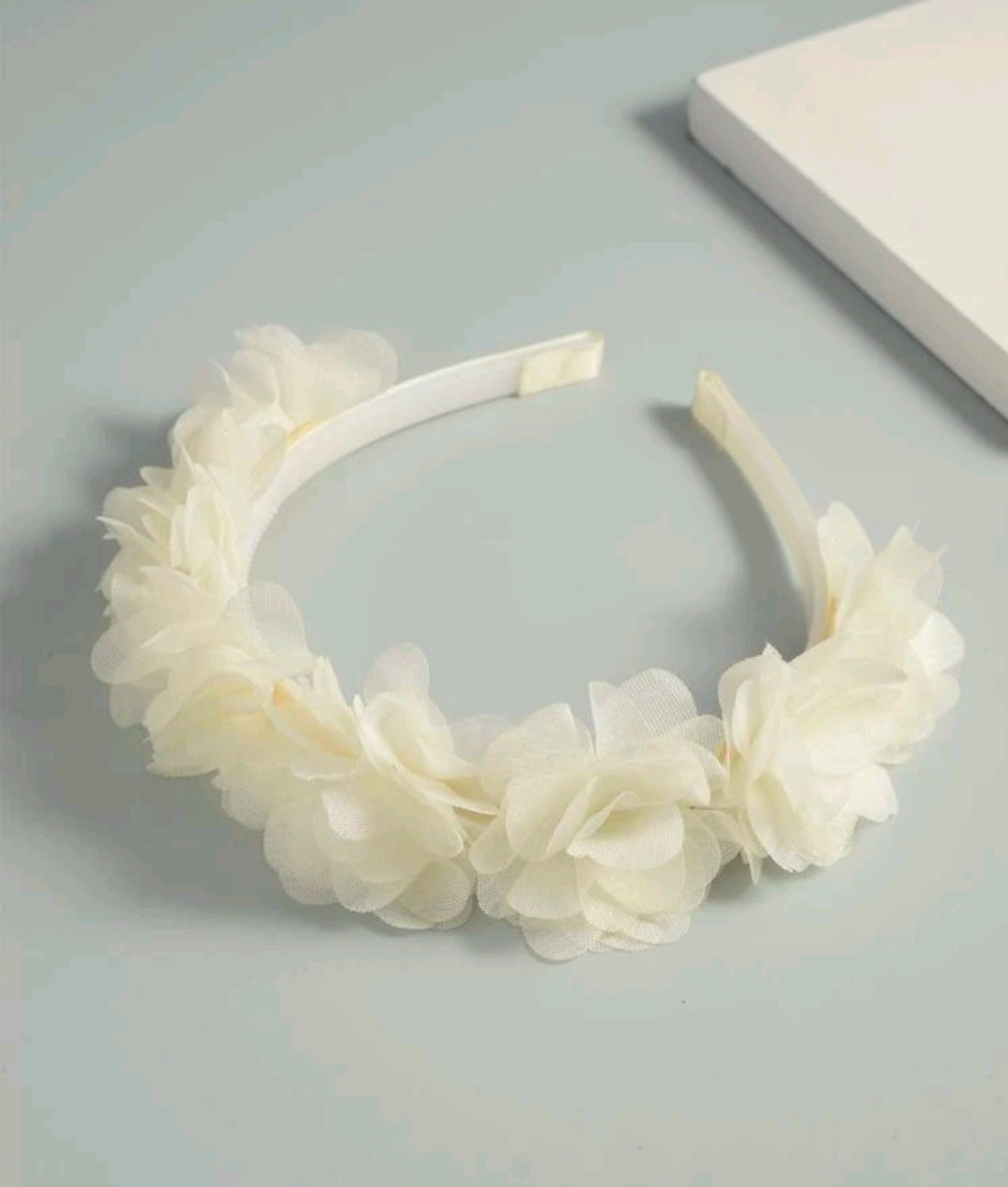Cream Floral Headband