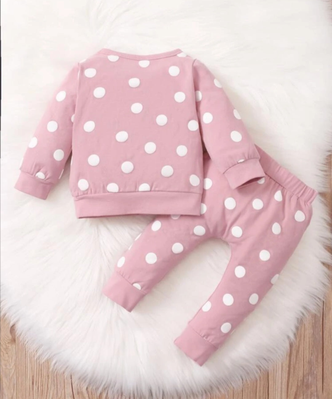 Pink Polk-a-dot Tracksuit 100079