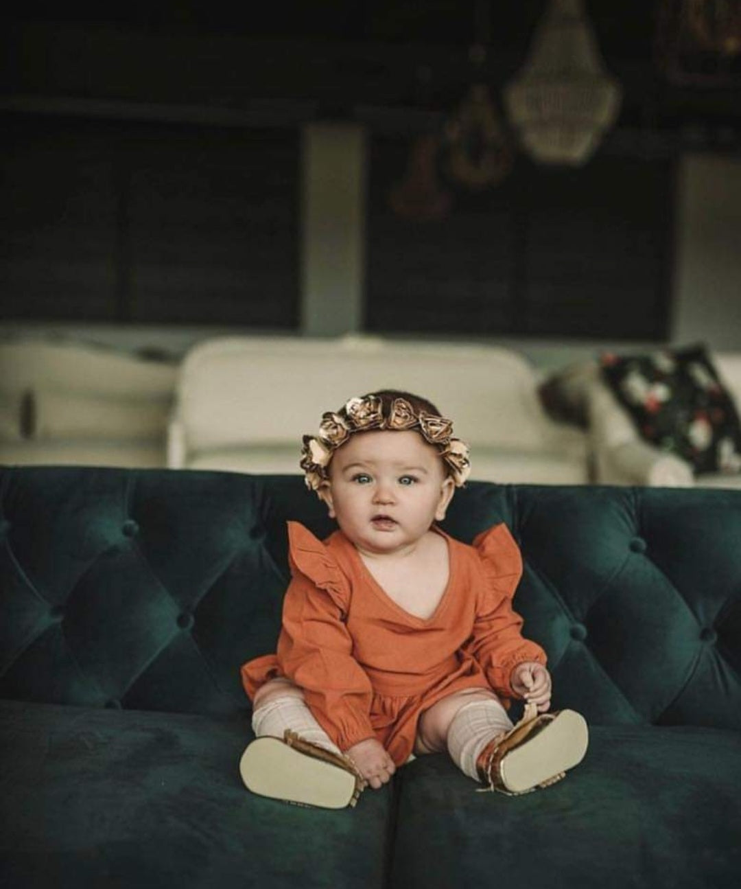 Pumpkin Spice Balloon Romper