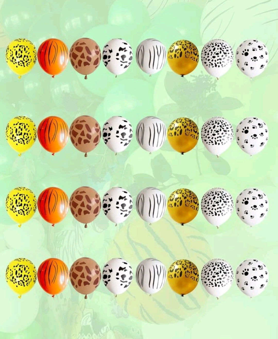 Animal Print Balloon Set 20PCS
