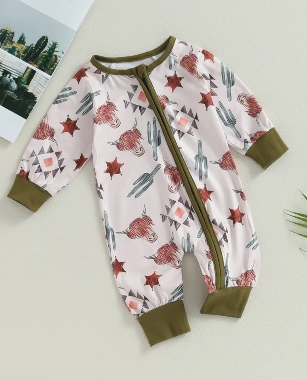Ranch Life Romper with Side Zipper