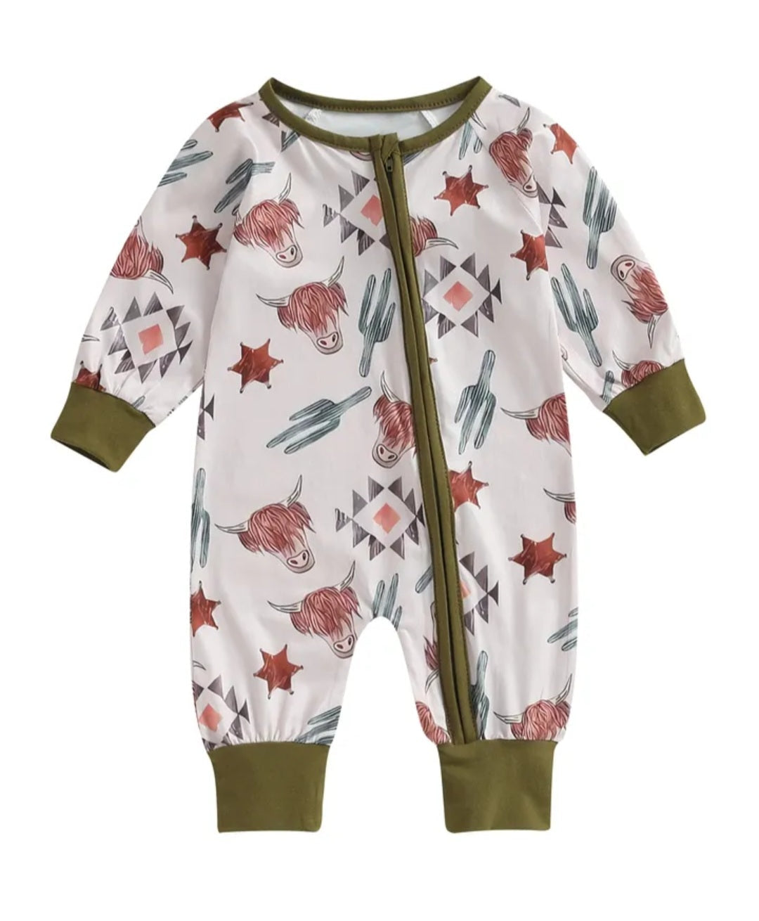 Ranch Life Romper with Side Zipper 2000353
