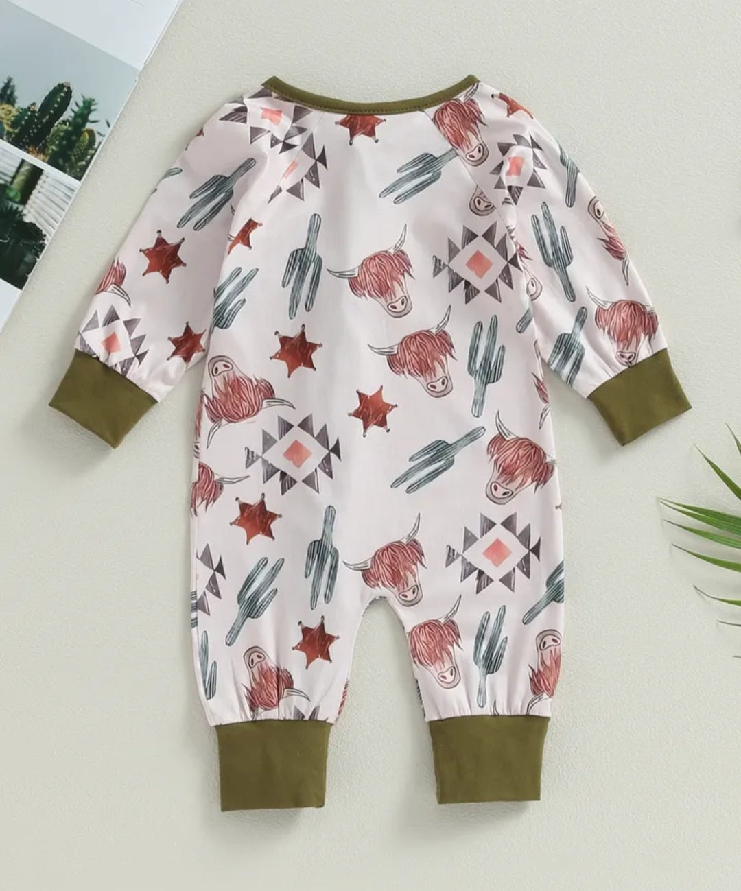 Ranch Life Romper with Side Zipper 2000353