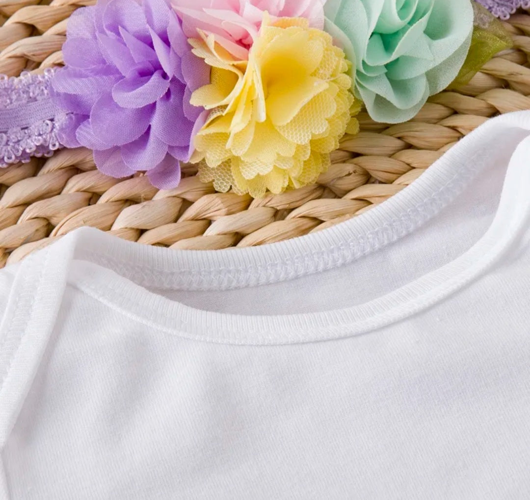 My 1st BIRTHDAY Romper with Puffy Bloomer Tutu and Headband