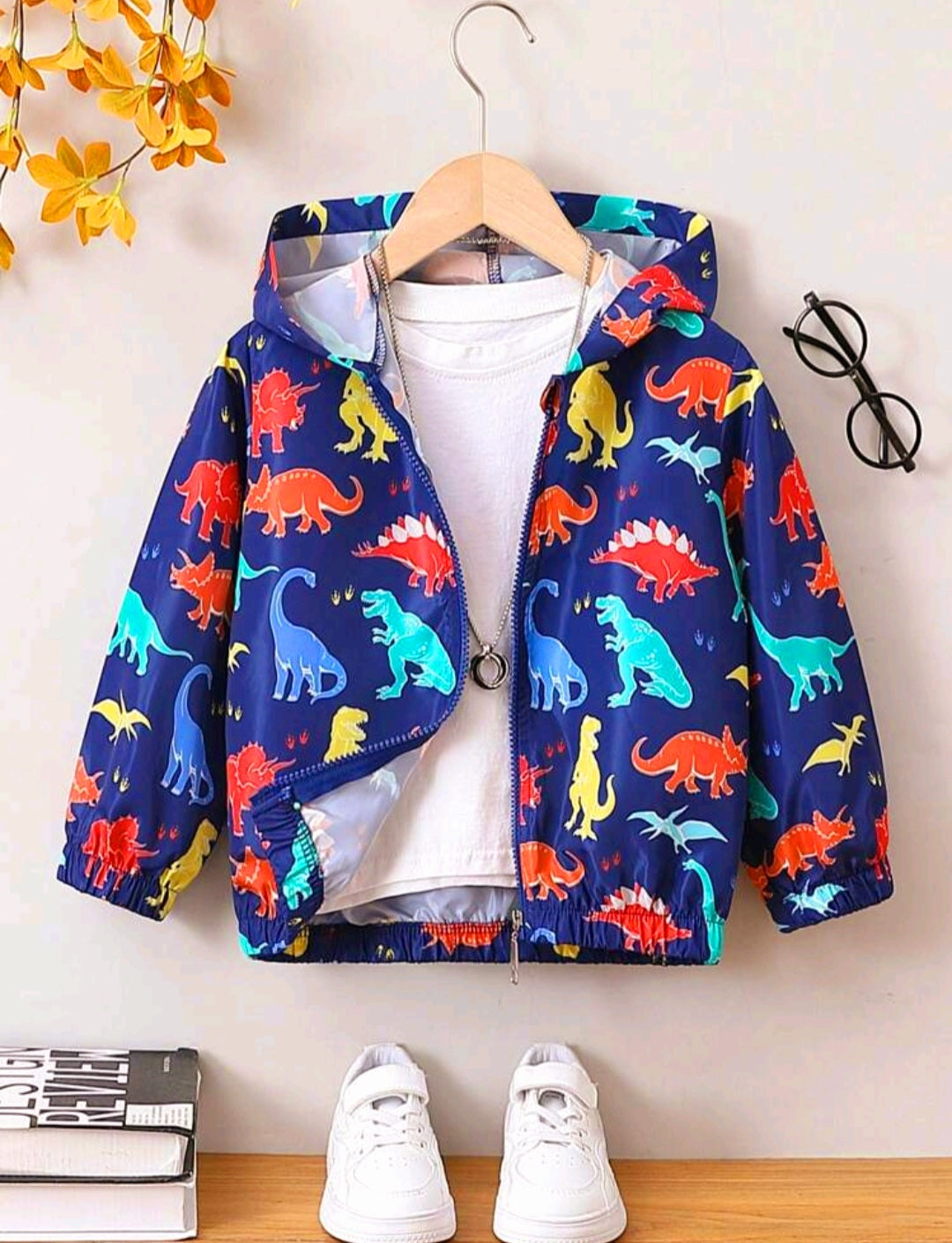 Dinosaur Windbreaker Navy