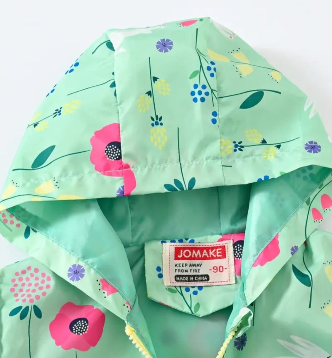 Mint Hooded Bunny Windbreaker