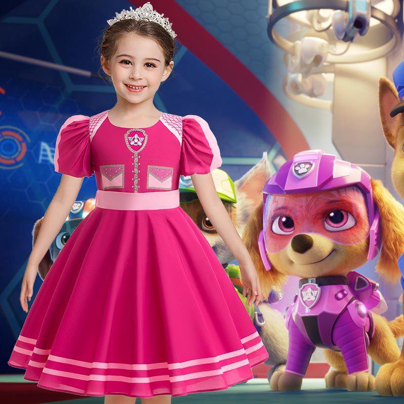 paw patrol princess dress Girls Paw Patrol Skye and Everest Dress Birthday Party or School Party Dress Sizes 12/24 Month 2/3 4/5 6/7 8/9
