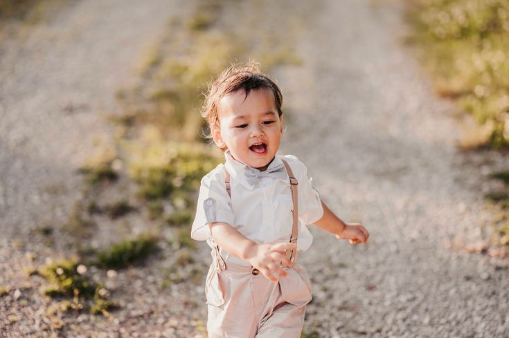 Gentleman Suit, White Shirt, Bowtie, Chino Shorts And Suspenders