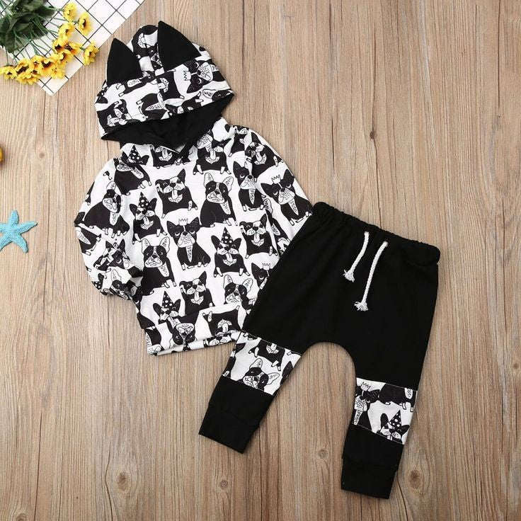 Pug Hooded Tracksuit and Matching Pants