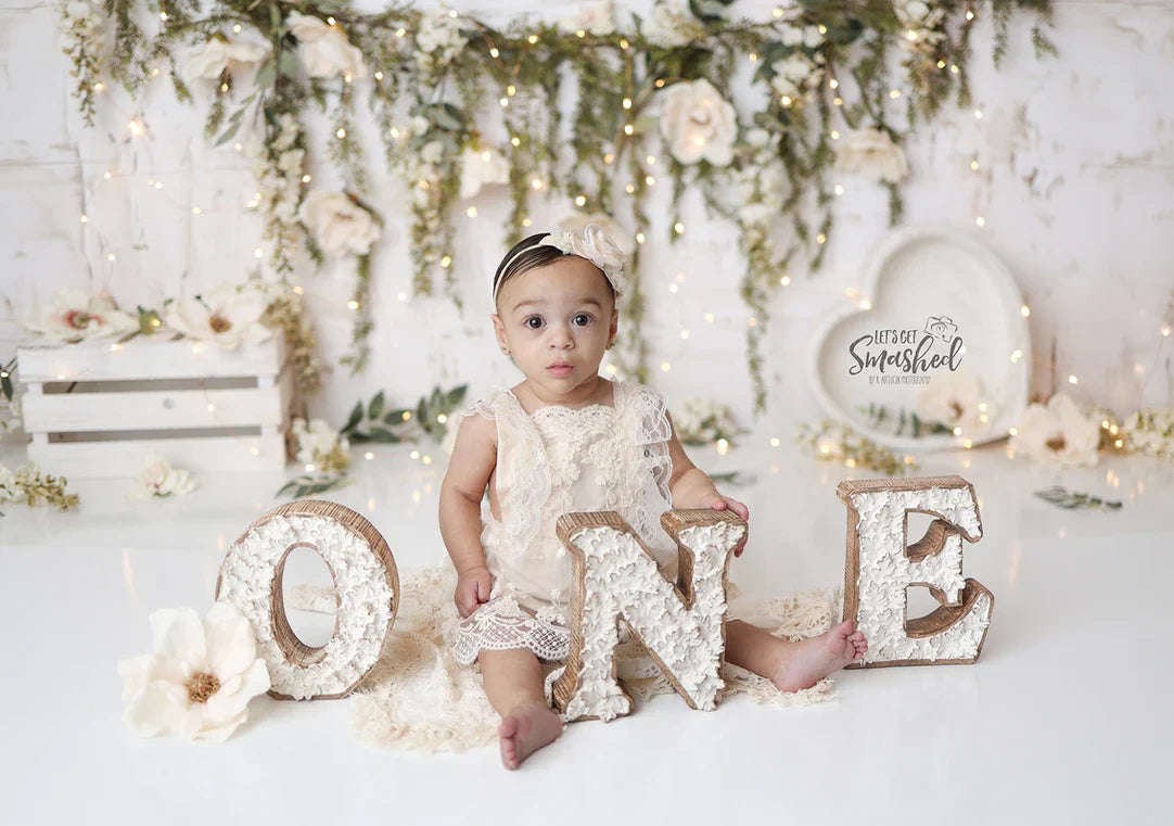 Vintage Lace Romper Ivoury