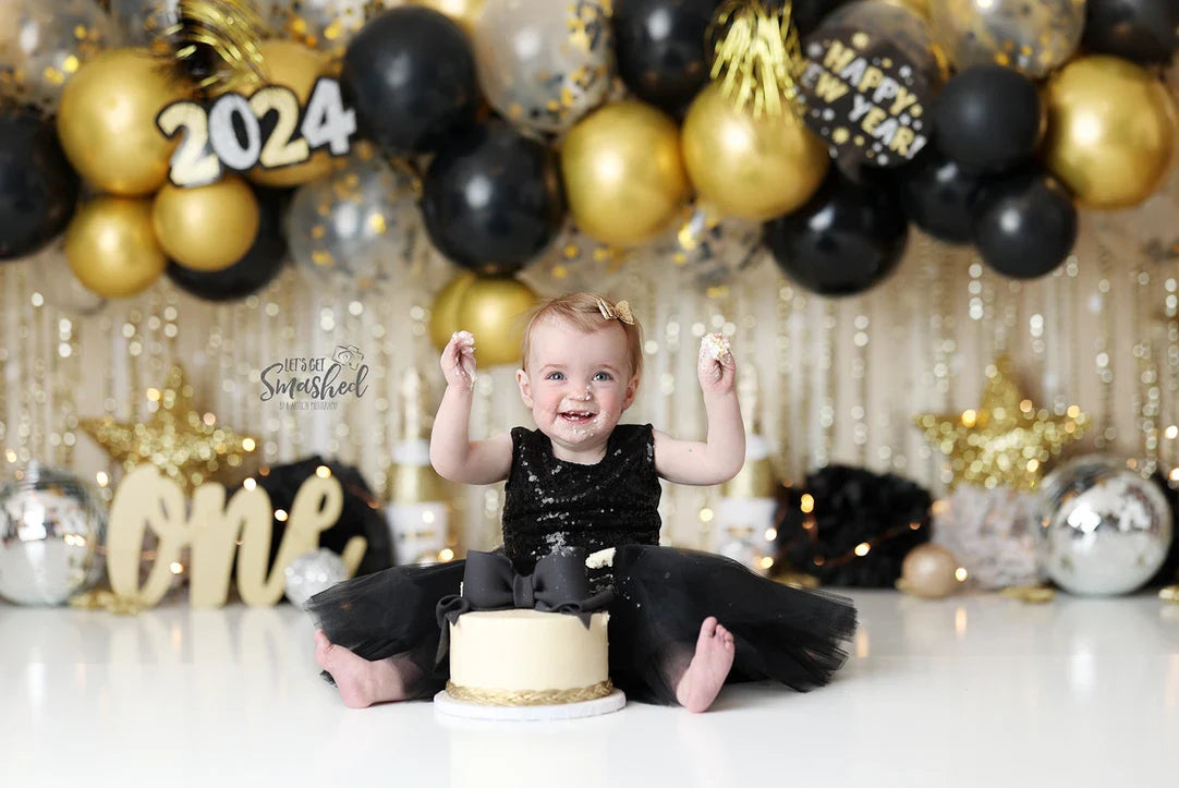 Black Sequins Dress