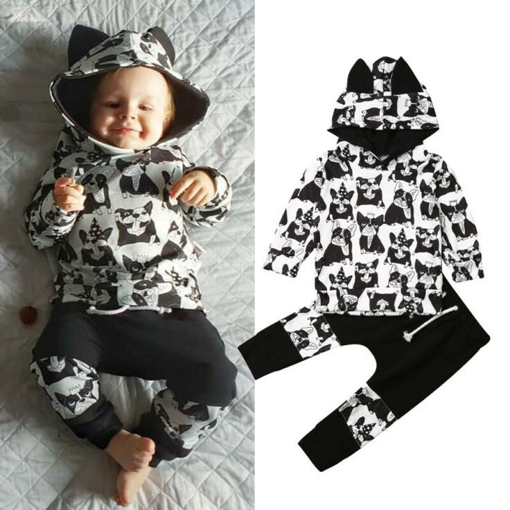 Pug Hooded Tracksuit and Matching Pants