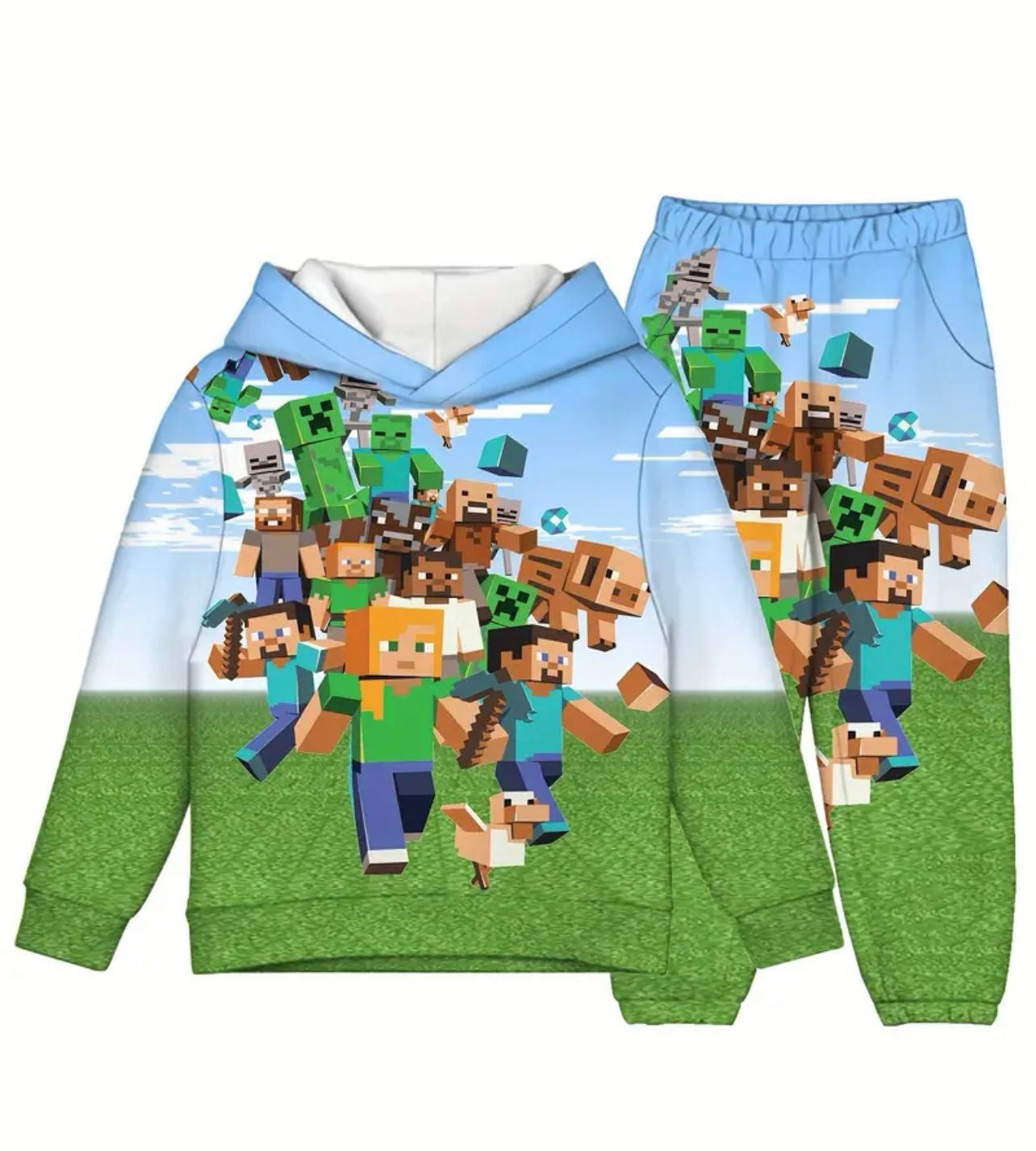 Minecraft Printed Tracksuit set