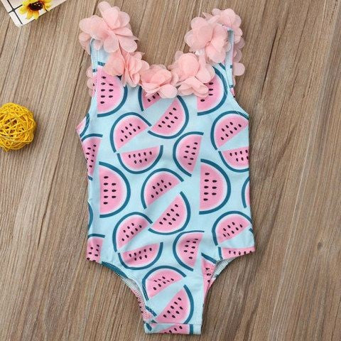 Watermelon Ruffle Swimsuit