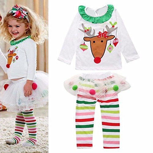 Reindeer Top and Tutu Leggings