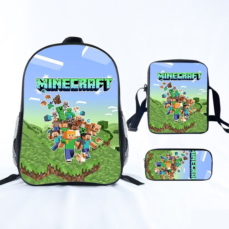 Minecraft 3-pieces backpack set