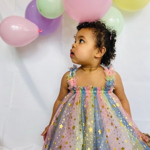 Rainbows and Stars Tulle Dress 1000415