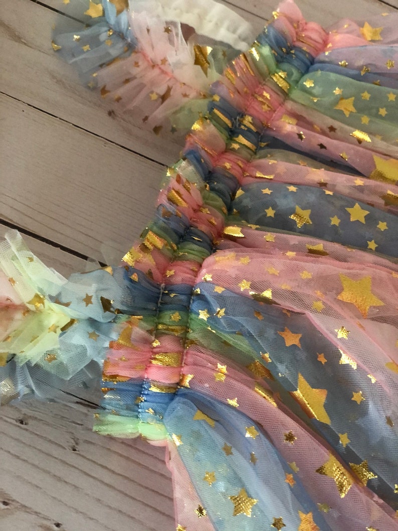 Rainbows and Stars Tulle Dress 1000415