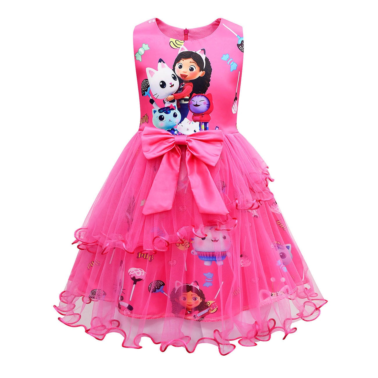 Gabby Doll Character Party Ruffle dress