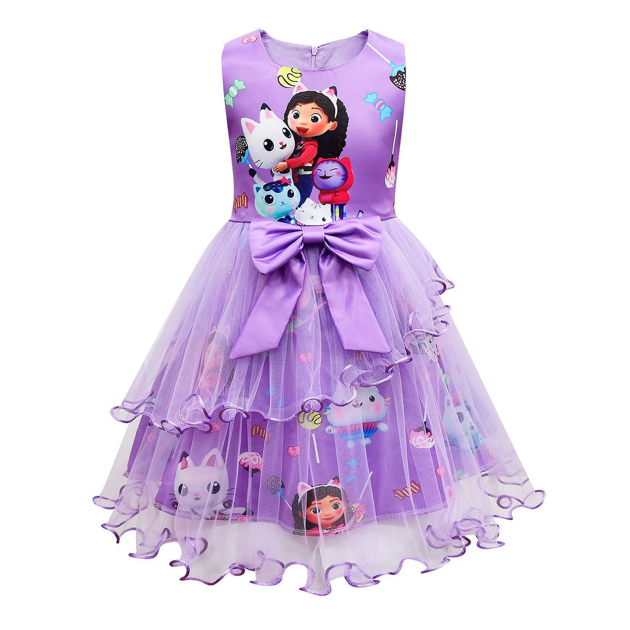 Gabby Doll Character Party Ruffle dress