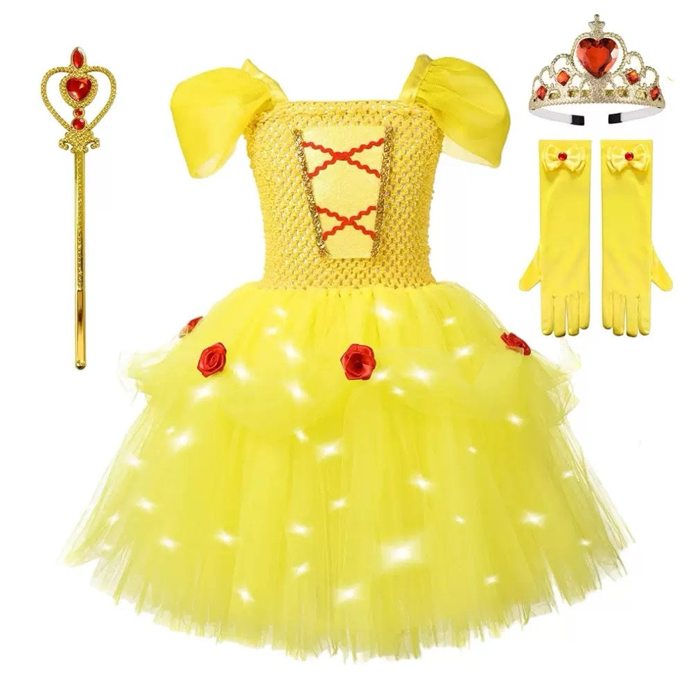 LED Belle Princess Light Up Dress