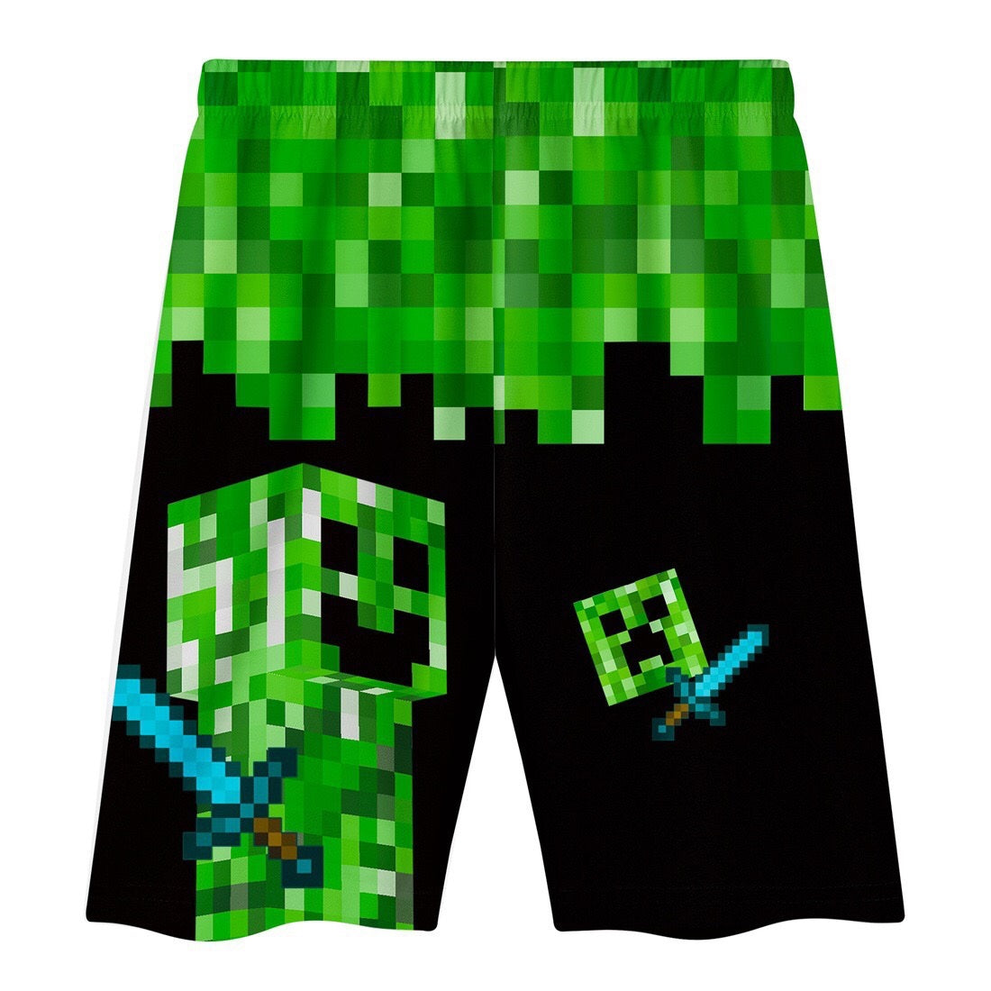 Minecraft Creeper Green 2-piece Summer set