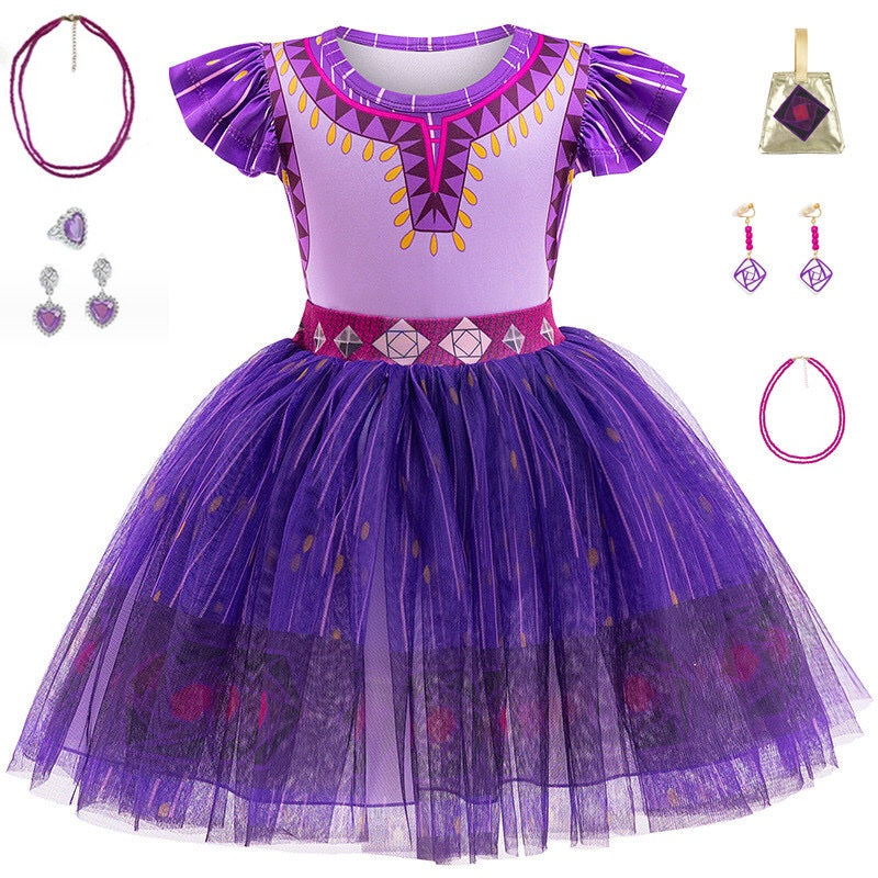 Princess Asha dress with accessories