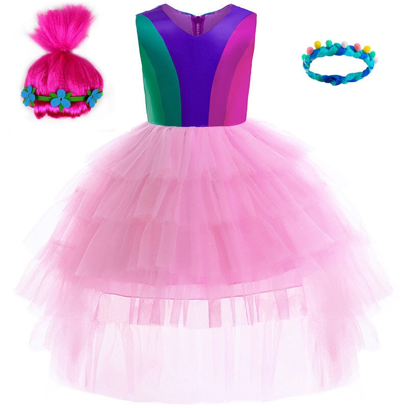 Princess Poppy Trolls with with hair accessories