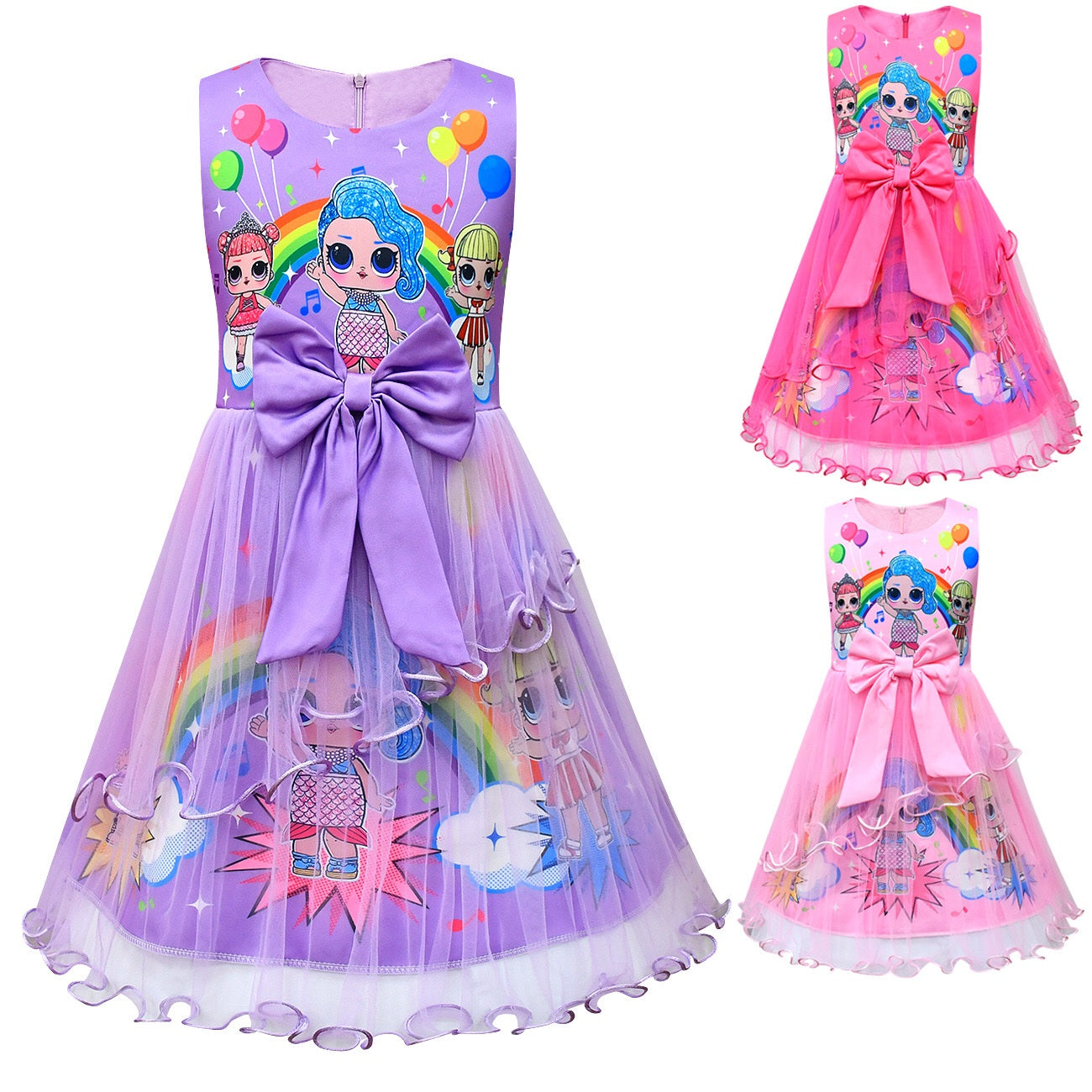 LOL Character Ruffle dress