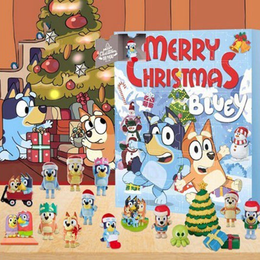 Bluey Blue Advent Christmas Countdown Calender