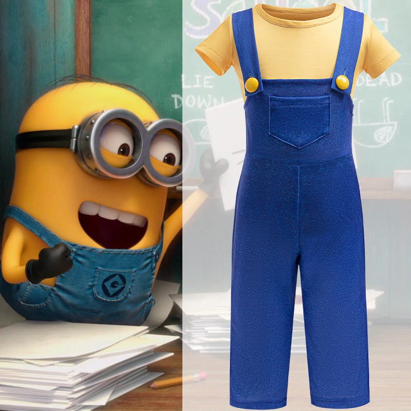 Minion Overalls Costume Set for Boys