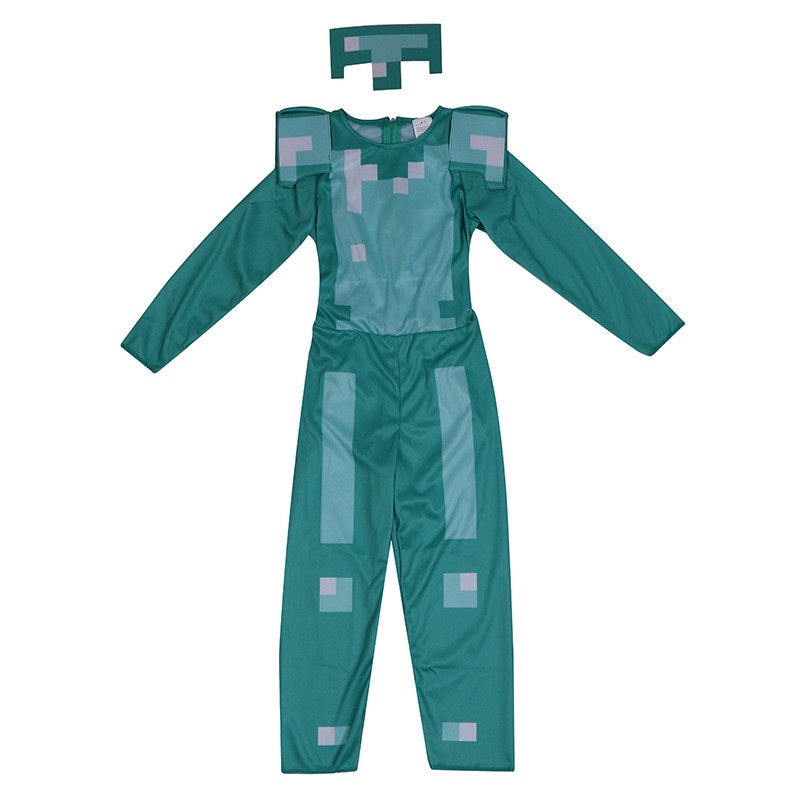 Minecraft Diamond Armor Dress up Cosplay Costume